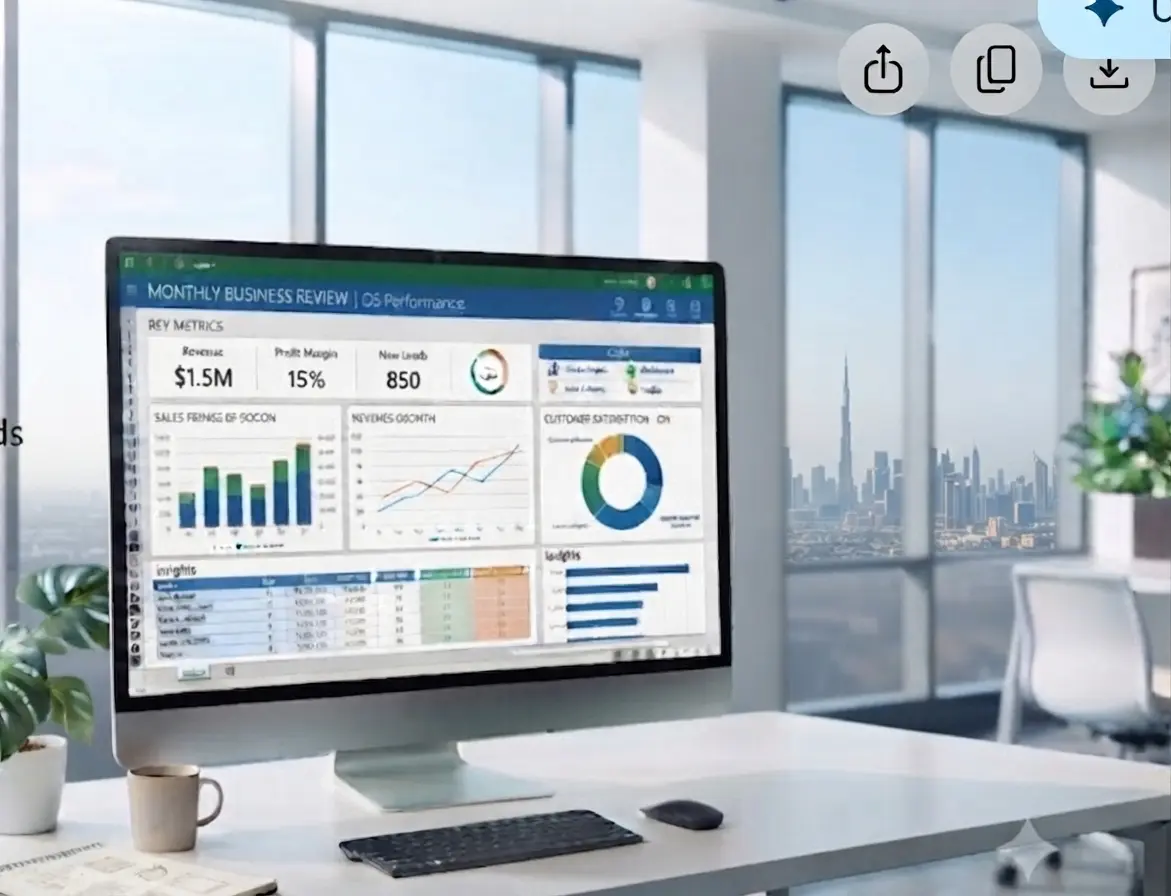 Excel data transformed into a clean, professional dashboard